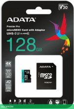 Карта памяти A-Data Premier Pro 128GB (AUSDX128GUI3V30SA2-RA1)
