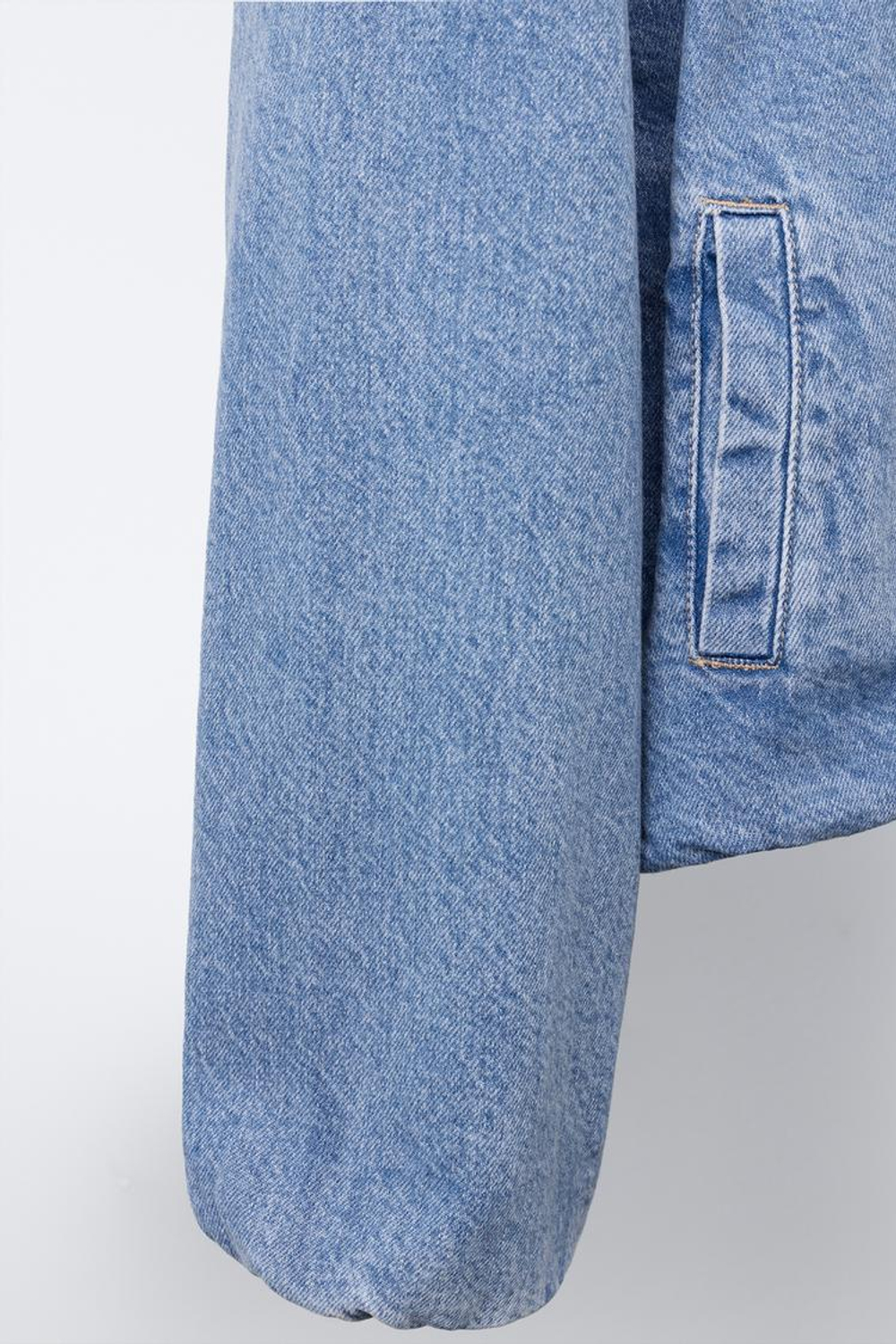 ZARA ДЖИНСОВЫЙ БОМБЕР, СИНИЙ