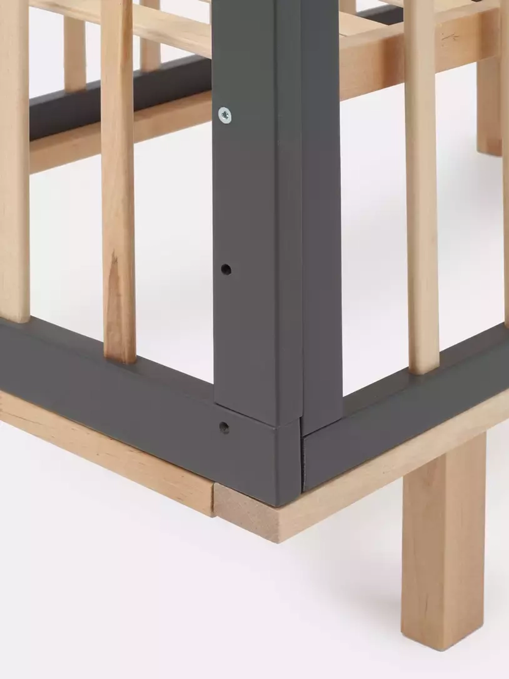 Кровать детская 120*60 RANT "INDY" (арт.866) без маятника Moon Grey