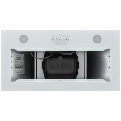 Встраиваемая вытяжка Krona LUISA 600 GLASS WHITE PB