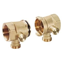 Элемент коллектора Giacomini кр., с отсечным клапаном 1 1/4 x 3/4E x DN32 (2), R53STY107