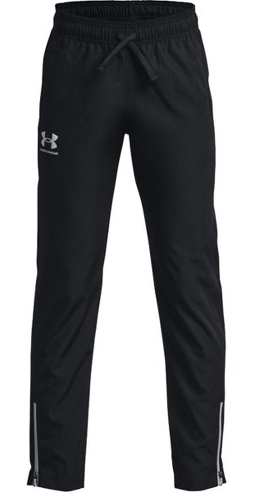 Штаны для мальчика теннисные Under Armour Boys' Sportstyle Woven Pants - black/steel