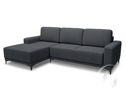 Диван угловой Капелла 2 (ДУ) левый LUMA 24 (графитовый)