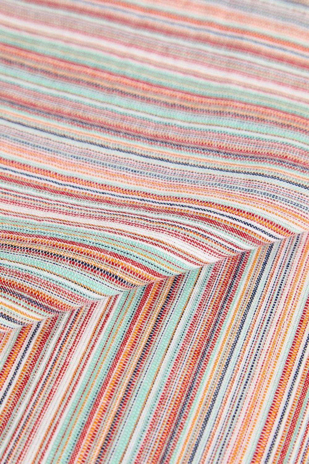 ZARA HOME ХЛОПКОВАЯ САЛФЕТКА В ПОЛОСКУ (КОМПЛЕКТ ИЗ 2 ПРЕДМЕТОВ),  ЦВЕТ МОРСКОЙ ВОЛНЫ