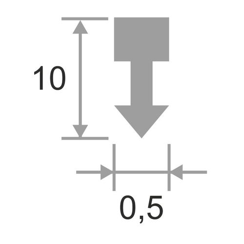 Алюминиевый профиль ПТ-05 2700 мм