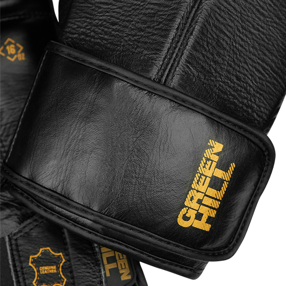 BGPP-2021-0070 Боксерские перчатки Power Padded Training, чёрно-золотые