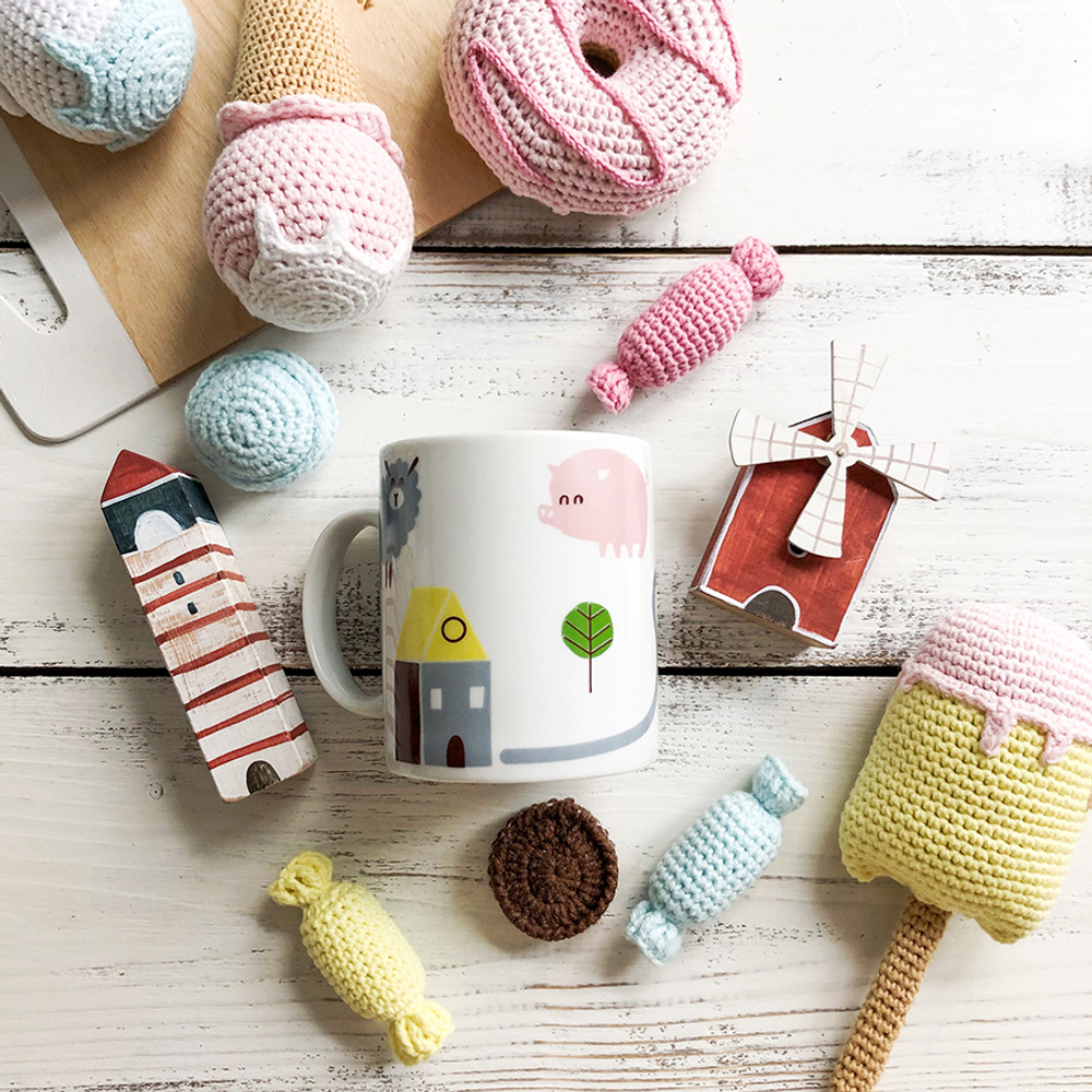 Кружка village 300 мл фарфор