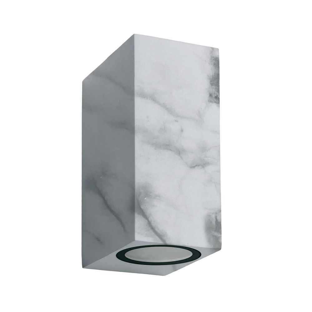 UUL-P42A 2х6W-GU10 IP65 MARBLE Светильник уличный. под две лампы GU10. Архитектурный накладной. Цвет корпуса мрамор. TM Uniel
