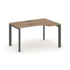 Style Project Стол рабочий эргономичный SN-59P.SPA-011(R) Дуб Табак/Металл Антрацит/Черный Заглушка