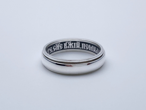 Кольцо из серебра/Частичное чернение