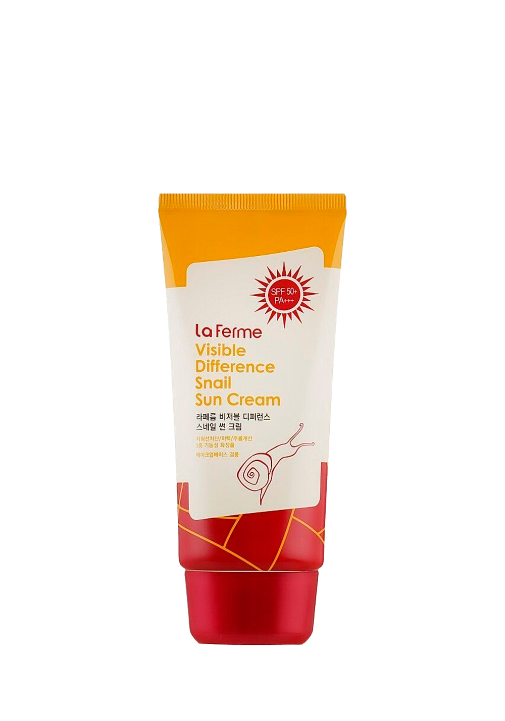 FarmStay Visible Difference Snail Sun Cream SPF50+/PA+++ Солнцезащитный крем с муцином улитки
