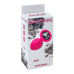 Анальная пробка 7,5см Lola Games Emotions Cutie Small Pink Black Crystal 4011-02Lola