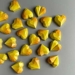 813 | Форма для шоколадных конфет "Сердца и грани" (275*175 мм)