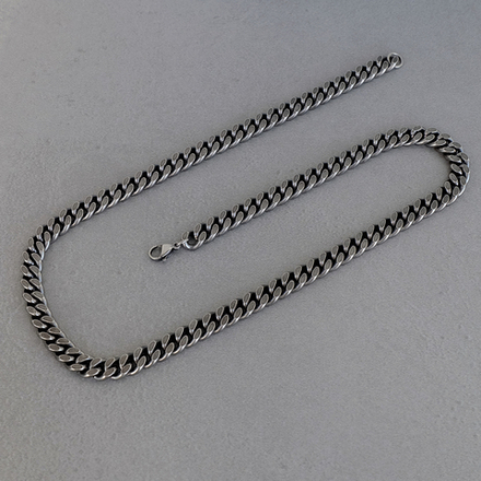 Цепь на шею из стали, панцирное плетение