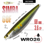 Воблер TsuYoki SIMBA 60F (60мм, 3.6гр)