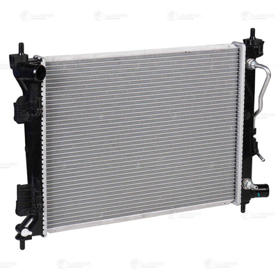 LRc 0801 -  Радиатор охлаждения для автомобилей Solaris (10-)/Rio (10-) AT (паяный)