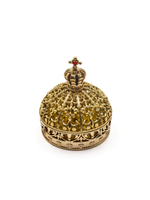 Ароматизатор для автомобиля на торпеду "Корона царская" золотистая. Запах Цитрусовый, 45 мл