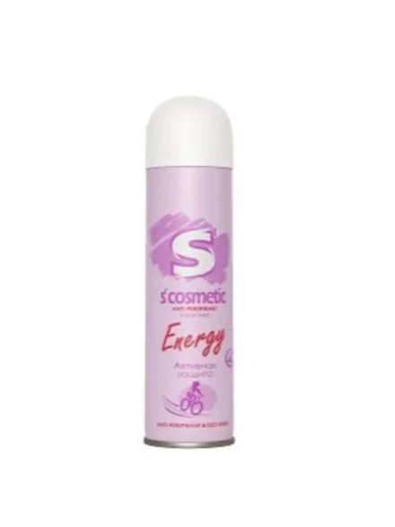 S'COSMETIC Дезодорант-антиперспирант 145мл (женский) "Energy" (Активная защита)