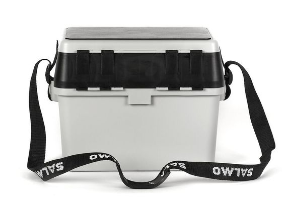 Ящик рыболовный зимний Salmo 2-х ярус.(из 2-х частей) пласт. 38x24.5x29см сер.