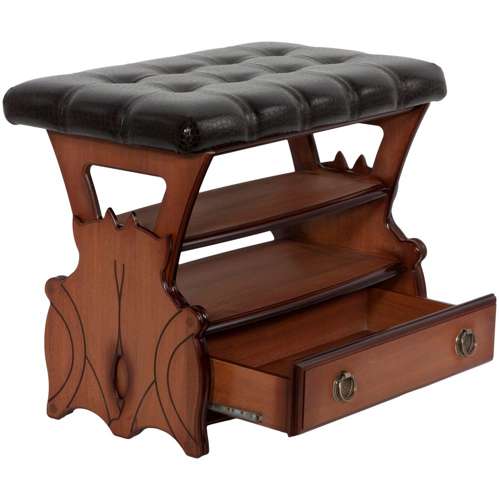 Скамья Марта с ящиком Орех Д