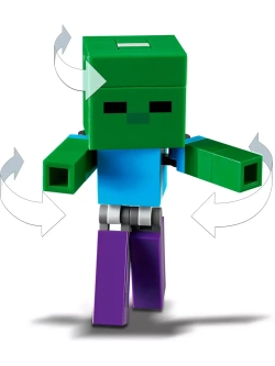 Конструктор Майнкрафт Свинья и Зомби- ребёнок 159 деталей