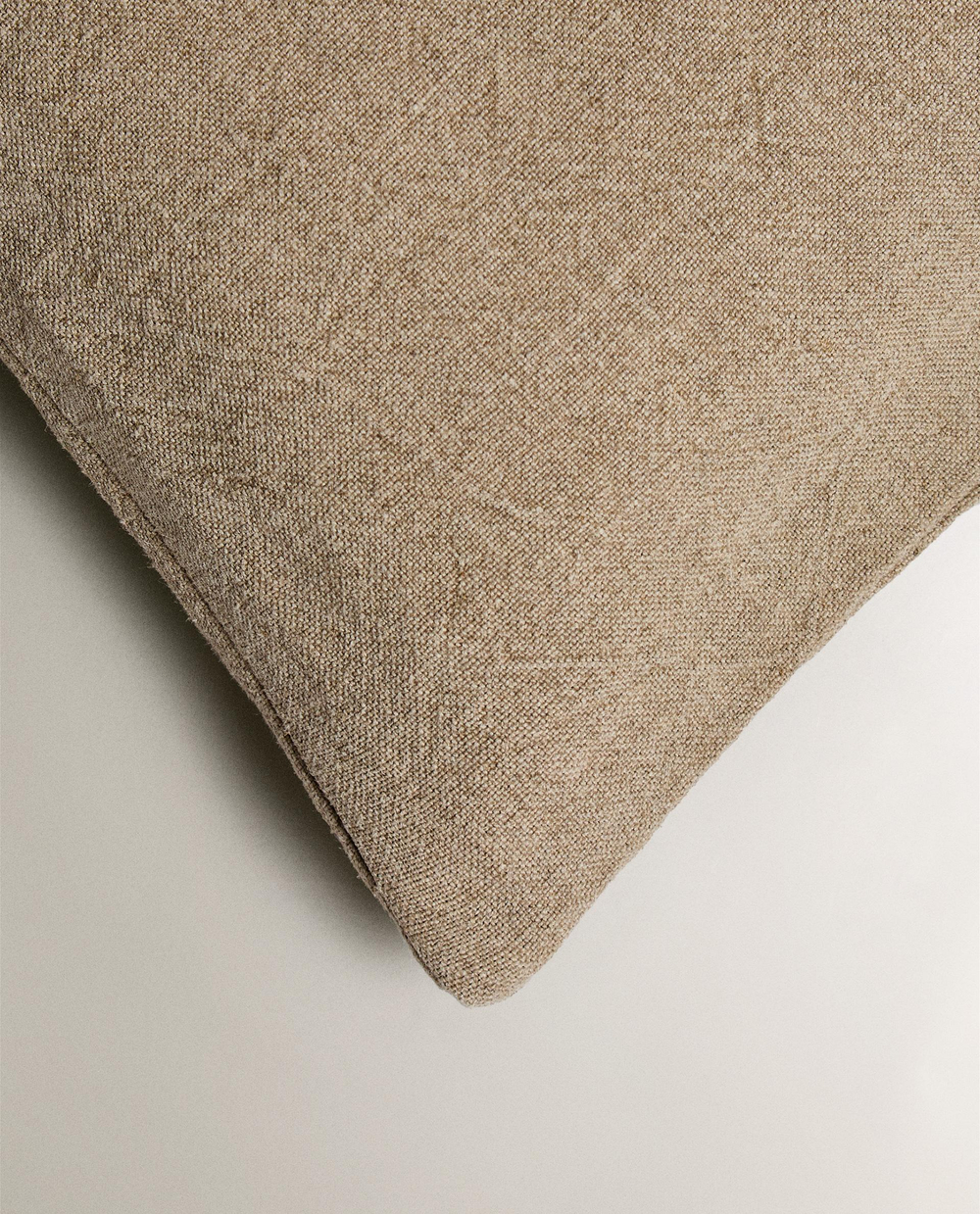 Zara Home наволочка декоративная из льна, светло-бежевый · 1170/007