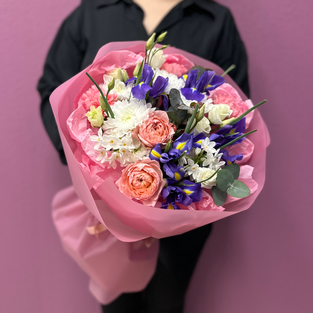 Весенний букет с ирисами #47