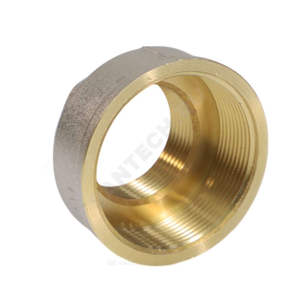 Муфта латунь никель переходная Ду 32х25 (1 1/4"х1") ВР/ВР 9019 ГОСТ 32585-2013 Aquasfera 9019-06