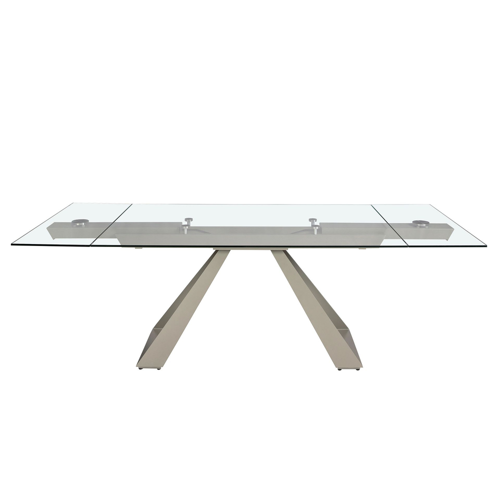 Раздвижной обеденный стол Angel Cerda 1125/MC22052DT из закаленного стекла 160/200/240 x 90