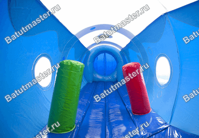 Коммерческий надувной батут "Тоннель дельфин"