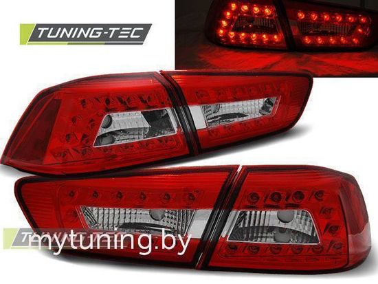 Задние фонари Mitsubishi Lancer 10 red white led