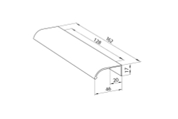 Кухонный гарнитур Альба макси 2 1800 мм, каркас ЛДСП, фасад ЛДСП, Белый/Дуб браун/Мокко