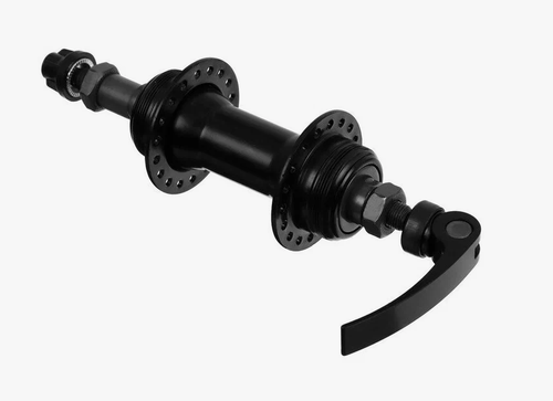 Втулка WZ задняя, алюминиевая, под V-br, под трещотку, на эксцентрике, 32 отверстия, ось 3/8''х135x145мм, черная (50)