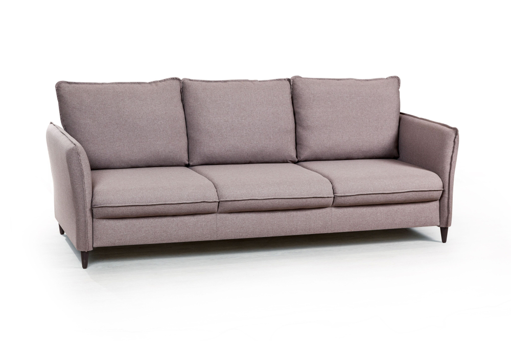 Hans диван-кровать прямой с подлокотниками рогожка серый