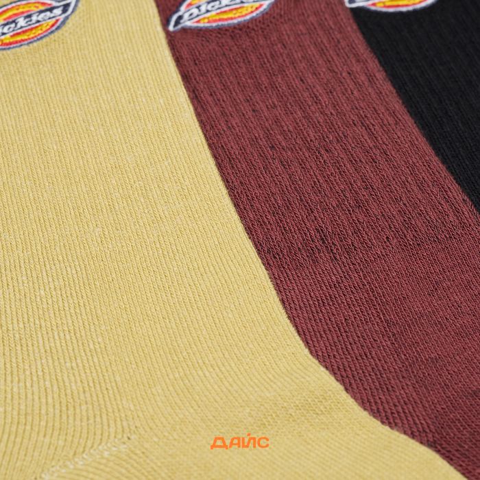 Носки Dickies Valley Grove Socks 3 Pairs артикул:DK0A4X82L161 - купить в магазине Дайс
