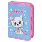 Пенал ПИФАГОР, 1 отделение 2 откидные планки, полиэстер, 20х14 см, "Yummy Cupcakes", 271512