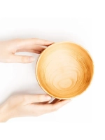 Глубокая тарелка для супа из кедра