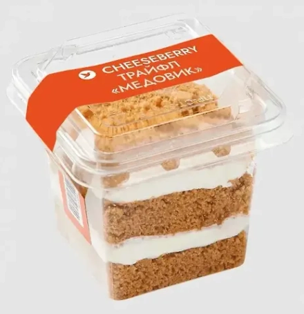 Пирожное трайфл Медовик, 100гр, Чизберри