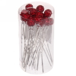 Шпильки для волос 20шт «Шамбала», цвет серебро, цвет декора микс, 6,3см