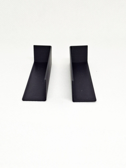 Заглушки торцевые для плинтуса 70x14 мм (Черный, правая и левая)