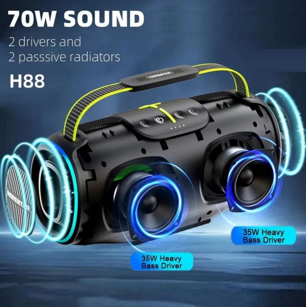 Беспроводная колонка Hopestar H88 Colorful Surround 70W
