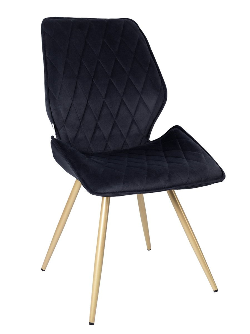 Стул LA ALTA OSTIN 180 велюр графит, каркас круглый шампань