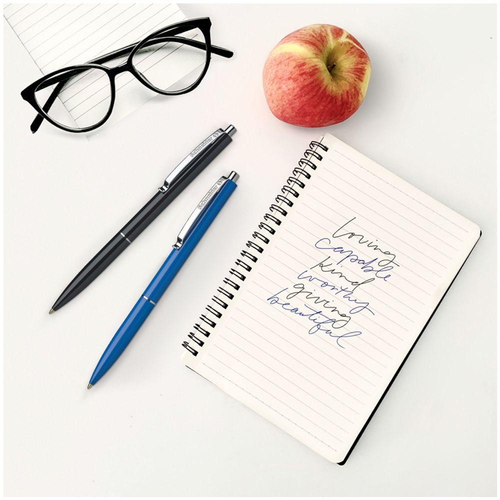 Ручка шариковая автоматическая Schneider "K15" черная, 1,0мм, корпус черный, ш/к, 1шт