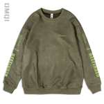 Мужская толстовка в американском ретро-стиле на весну и осень, очень большая, на флисовой подкладке, без капюшона, с длинным рукавом, в стиле Чжуншань.