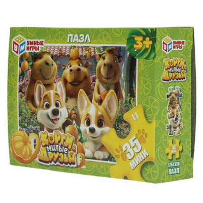 Пазл 35эл. "Корги и Милые друзья" 4630395051064 (Умные игры)