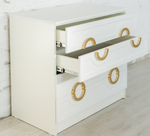 Комод с 4-мя ящиками Милан МДФ белый/белый