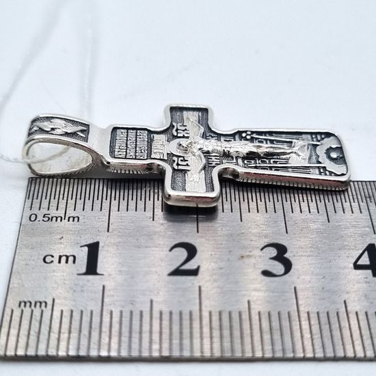 Крест православный. Распятие, Архангел Михаил, Богородица "Знамение" малый