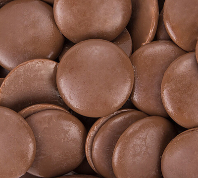 Глазурь Шоколадная Молочная КАРАТ Каверлюкс МИЛК (монетки), 0.5кг