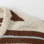 Свитер Ymkashix Soft Strips белый/кофейный