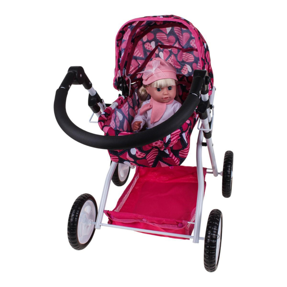 Коляска для куклы лежачая, пакет FL9138